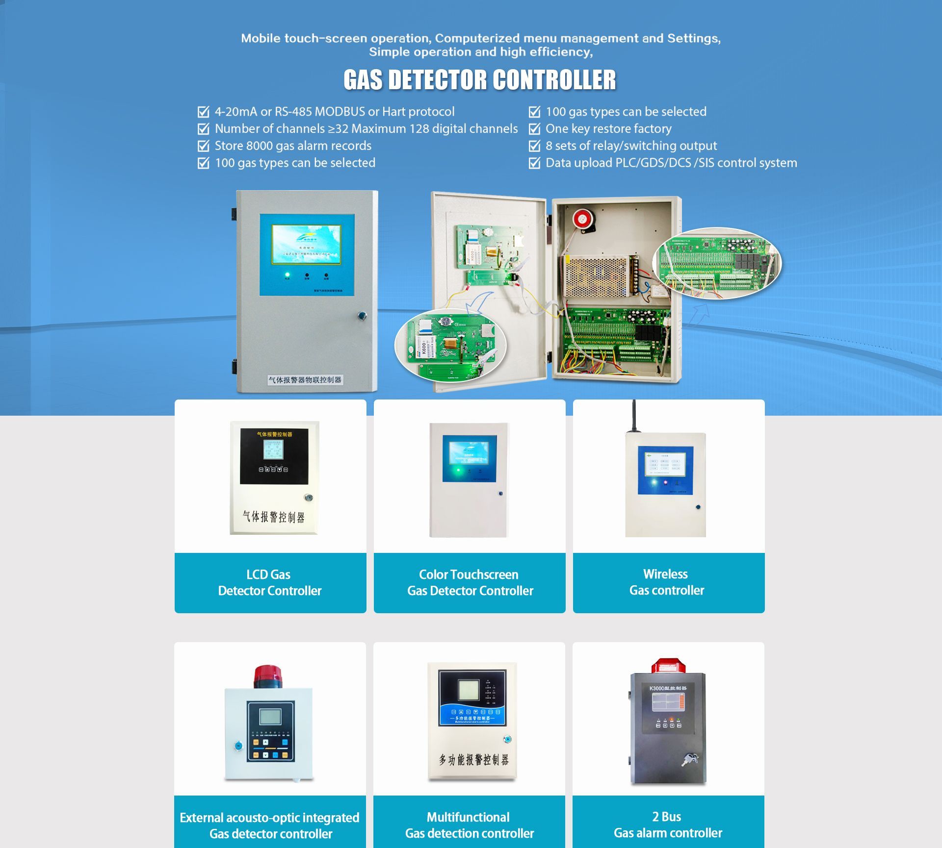 Gas alarm controller